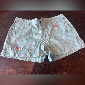 Ralph Lauren Green Embroidered Women Shorts size 4. 012025-0034